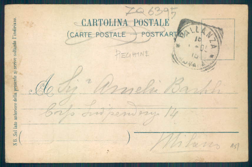 Verbania Pallanza PIEGHINE cartolina ZQ6395 – retro
