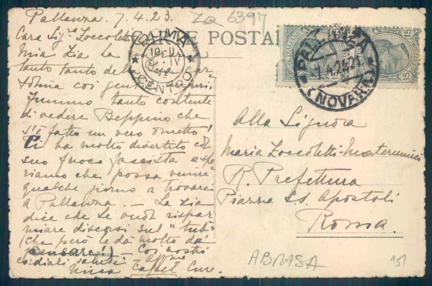 Verbania Pallanza Barca ABRASA cartolina ZQ6397 – retro