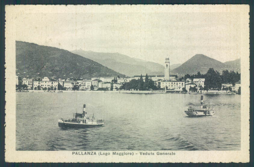 Verbania Pallanza Battello cartolina ZQ6398 – fronte