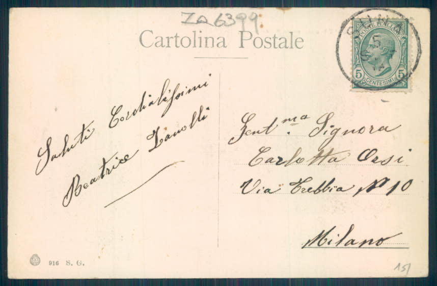Verbania Pallanza Battello cartolina ZQ6399 – retro