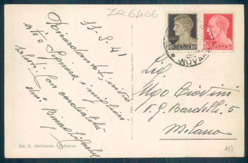 Verbania Pallanza cartolina ZQ6406 – retro