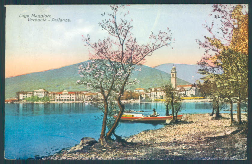 Verbania Pallanza Barca cartolina ZQ6416 – fronte