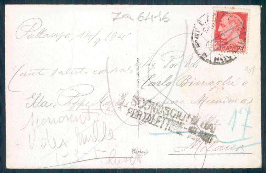 Verbania Pallanza Barca cartolina ZQ6416 – retro