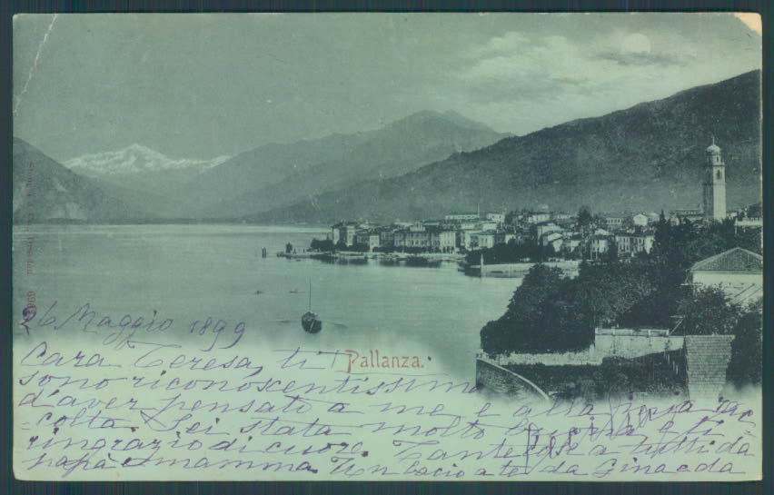 Verbania Pallanza PIEGHE cartolina ZQ6438 – fronte