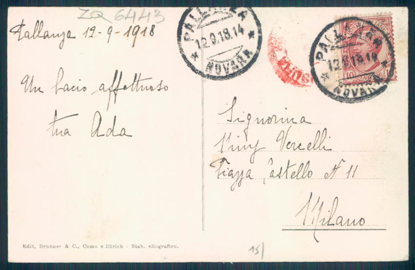 Verbania Pallanza Barca cartolina ZQ6443 – retro