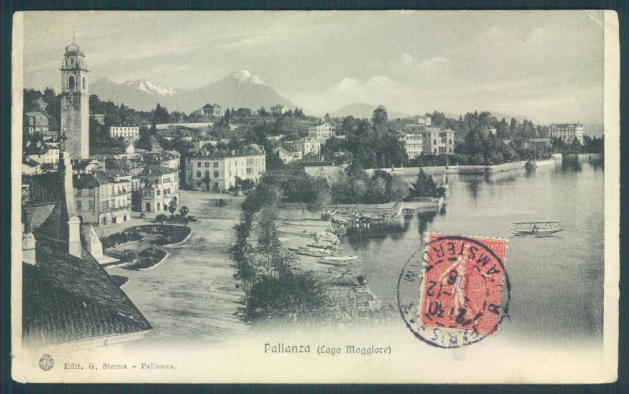 Verbania Pallanza PIEGA RIPARATA cartolina ZQ6446 – fronte