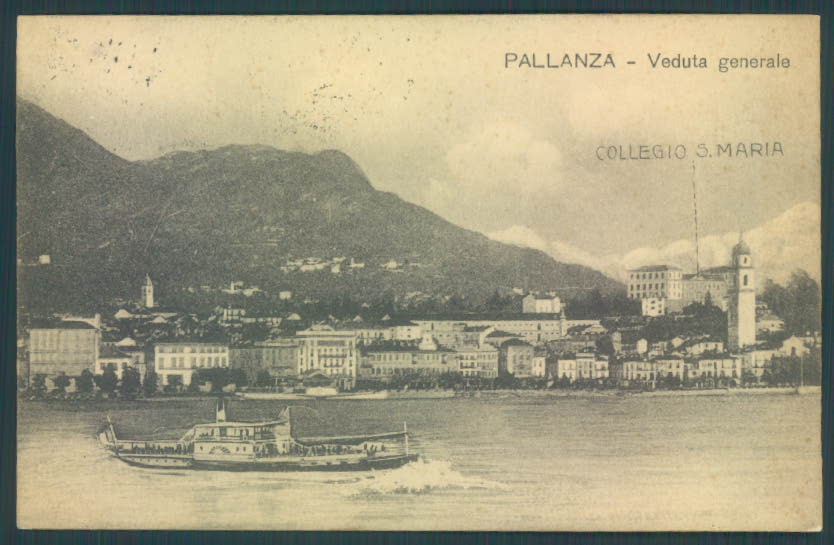 Verbania Pallanza Battello cartolina ZQ6476 – fronte