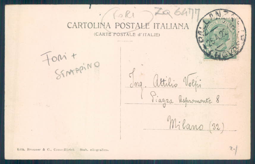 Verbania Pallanza Battello FORI STRAPPINO cartolina ZQ6477 – retro