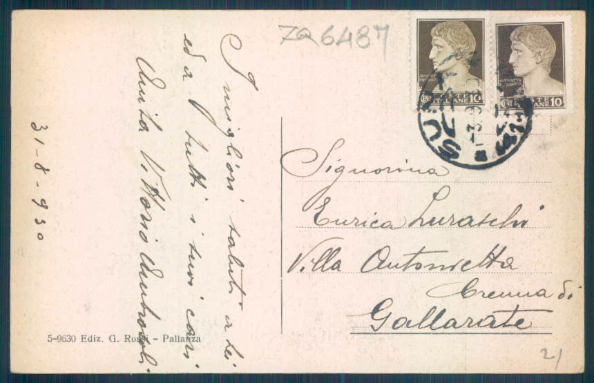 Verbania Pallanza cartolina ZQ6487 – retro