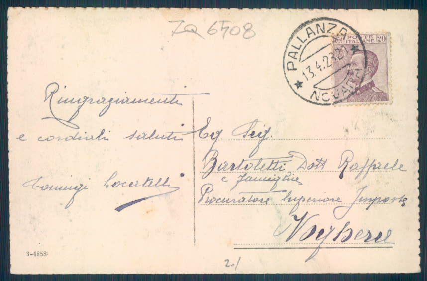 Verbania Pallanza cartolina ZQ6508 – retro