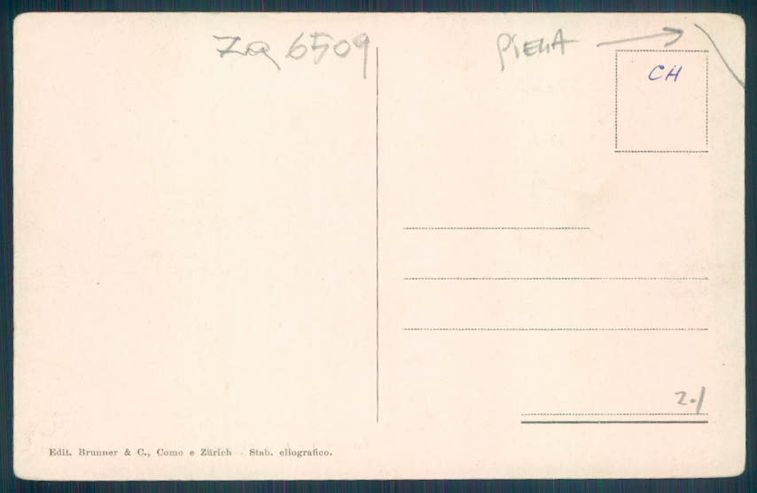 Verbania Pallanza PIEGA cartolina ZQ6509 – retro