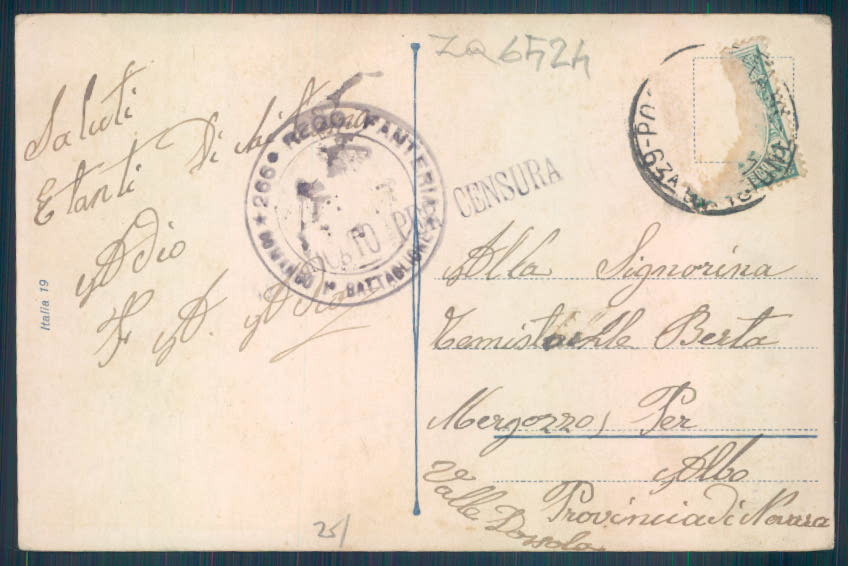Verbania Pallanza cartolina ZQ6524 – retro