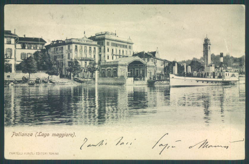 Verbania Pallanza Battello cartolina ZQ6526 – fronte