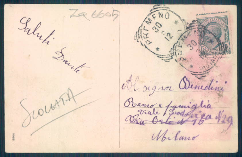 Verbania Premeno SCOLLATA cartolina ZQ6605 – retro