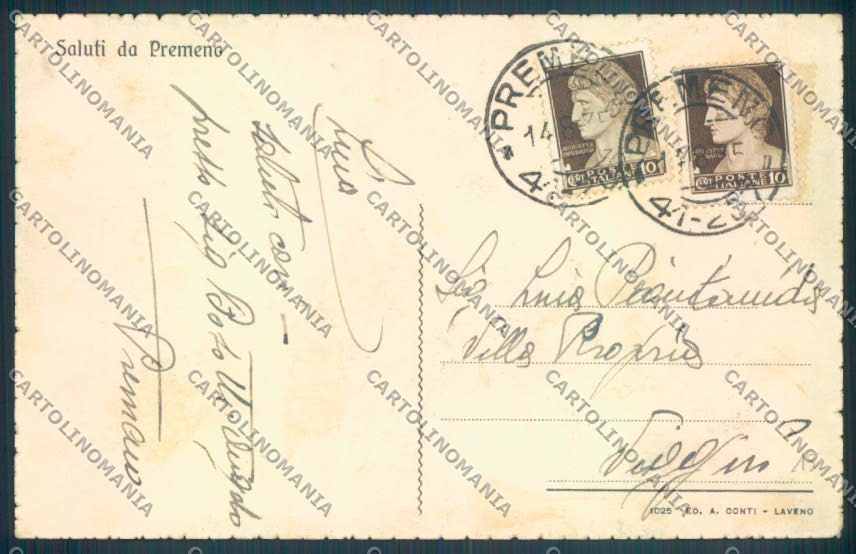 Verbania Premeno cartolina ZQ6613 – retro