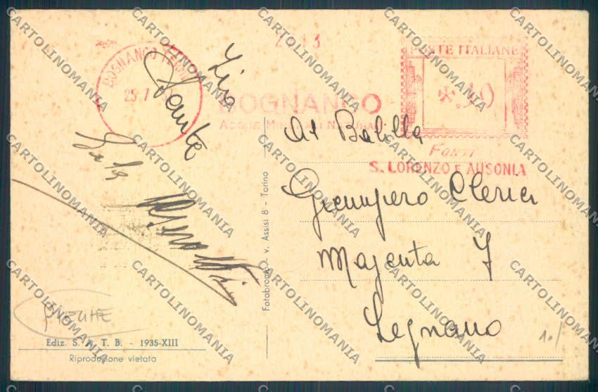 Verbania Bognanco PIEGHE cartolina ZQ6649 – retro