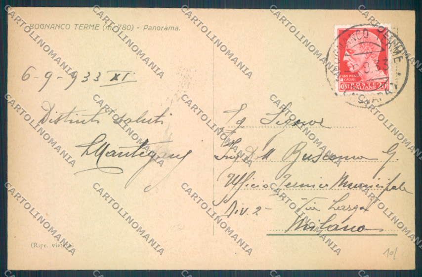 Verbania Bognanco cartolina ZQ6652 – retro
