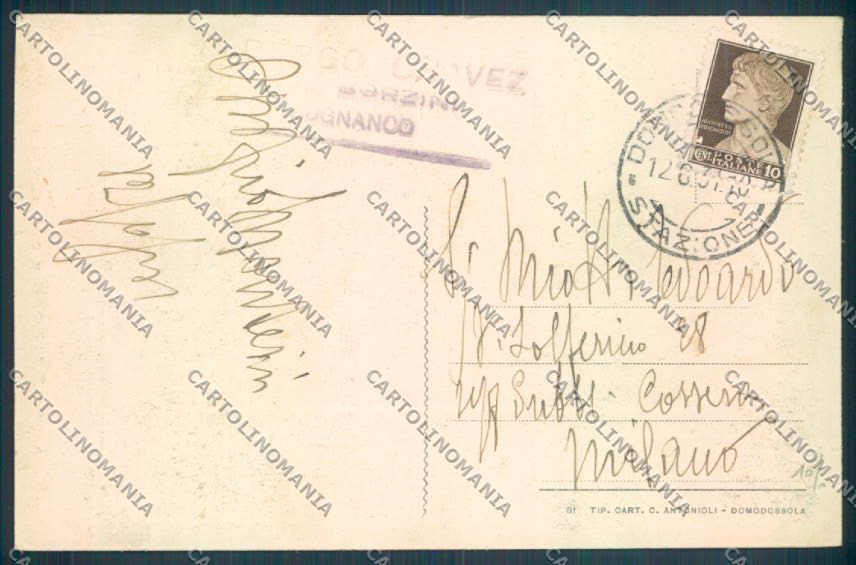 Verbania Bognanco cartolina ZQ6653 – retro