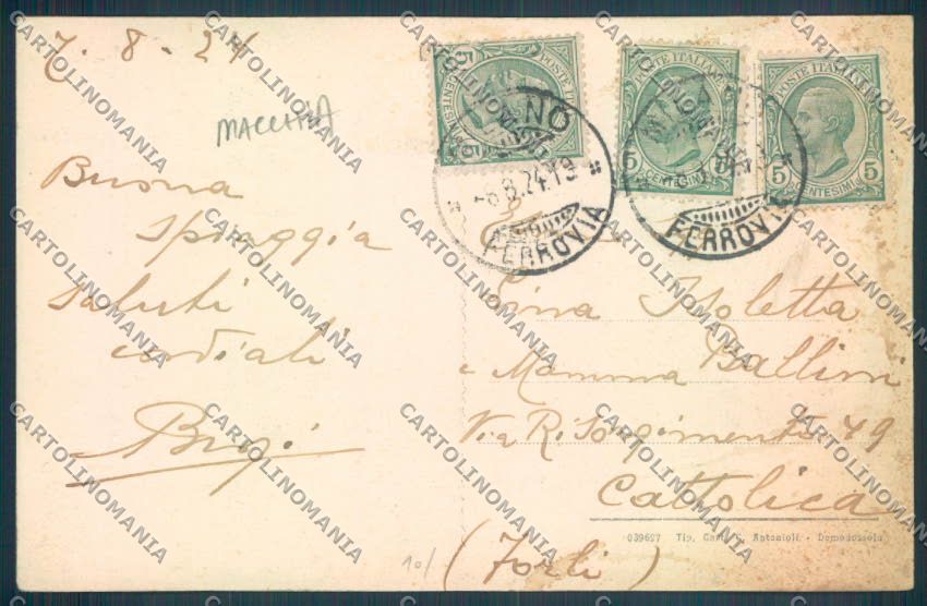 Verbania Bognanco MACCHIA cartolina ZQ6668 – retro