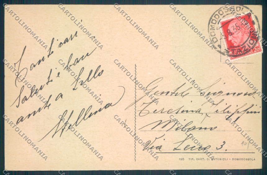 Verbania Bognanco cartolina ZQ6675 – retro