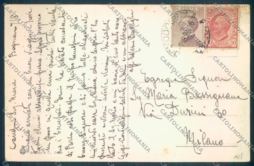 Verbania Bognanco cartolina ZQ6693 – retro