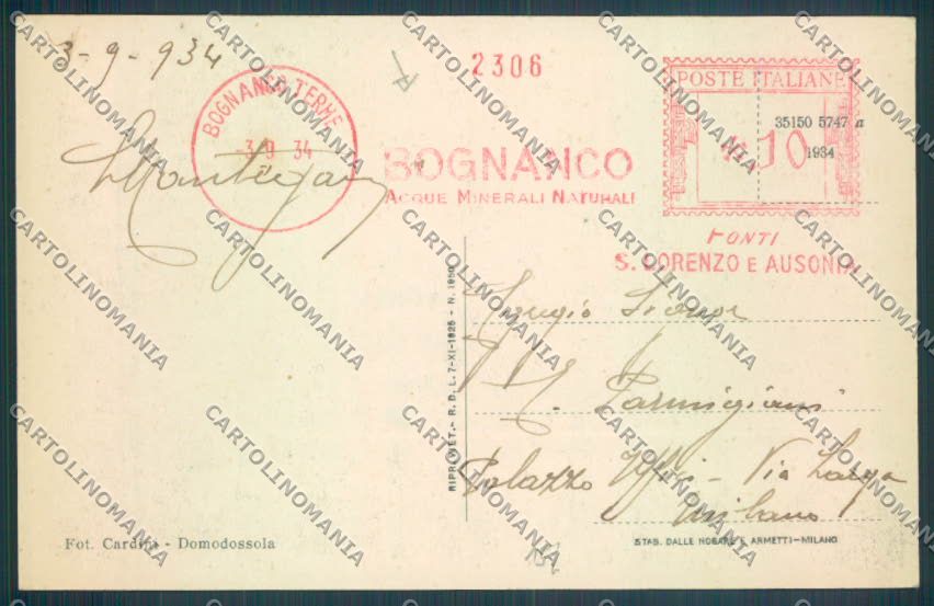 Verbania Bognanco cartolina ZQ6711 – retro