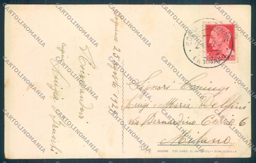 Verbania Bognanco cartolina ZQ6739 – retro
