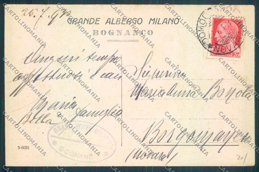 Verbania Bognanco cartolina ZQ6751 – retro