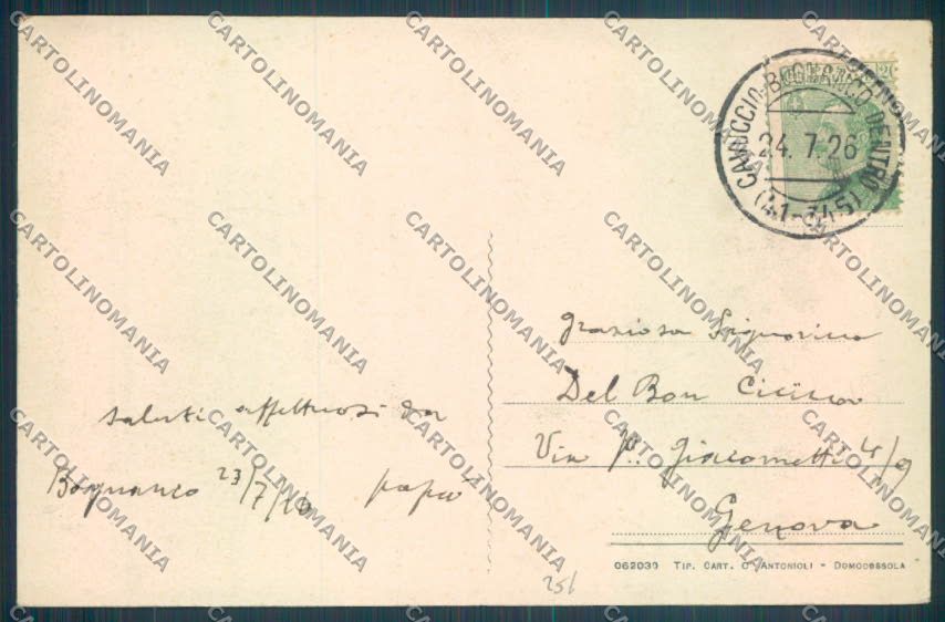 Verbania Bognanco cartolina ZQ6754 – retro