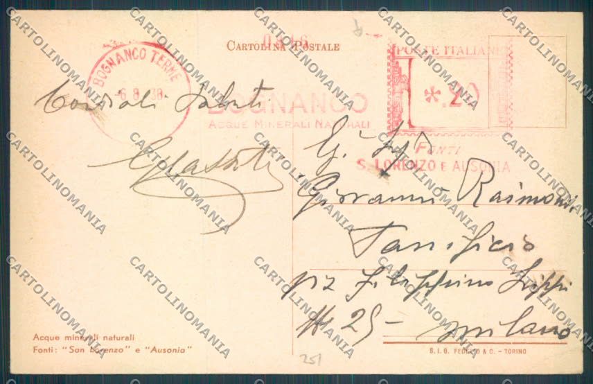 Verbania Bognanco cartolina ZQ6756 – retro