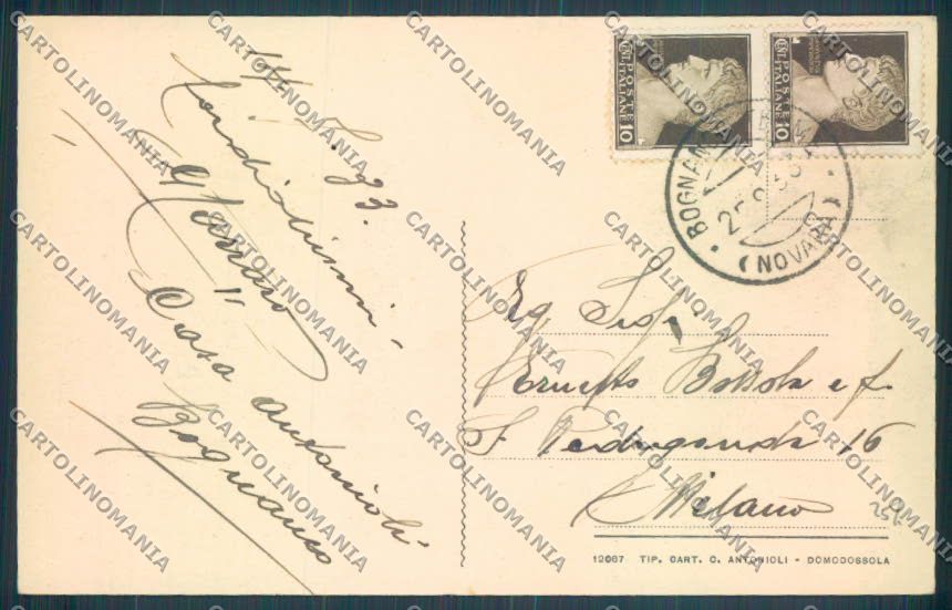 Verbania Bognanco cartolina ZQ6759 – retro