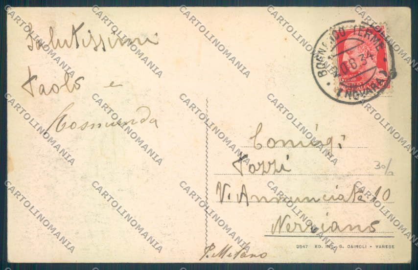 Verbania Bognanco cartolina ZQ6779 – retro