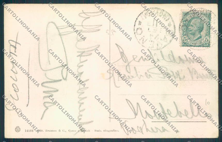 Verbania Baveno Barca SCOLLATA cartolina ZQ6816 – retro