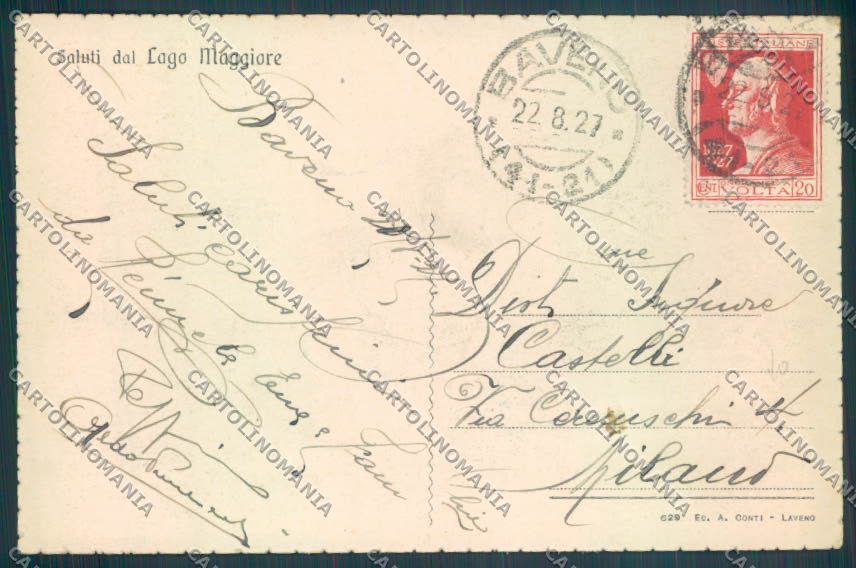 Verbania Baveno cartolina ZQ6840 – retro