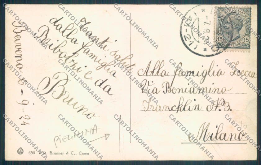 Verbania Baveno PIEGHINA cartolina ZQ6845 – retro