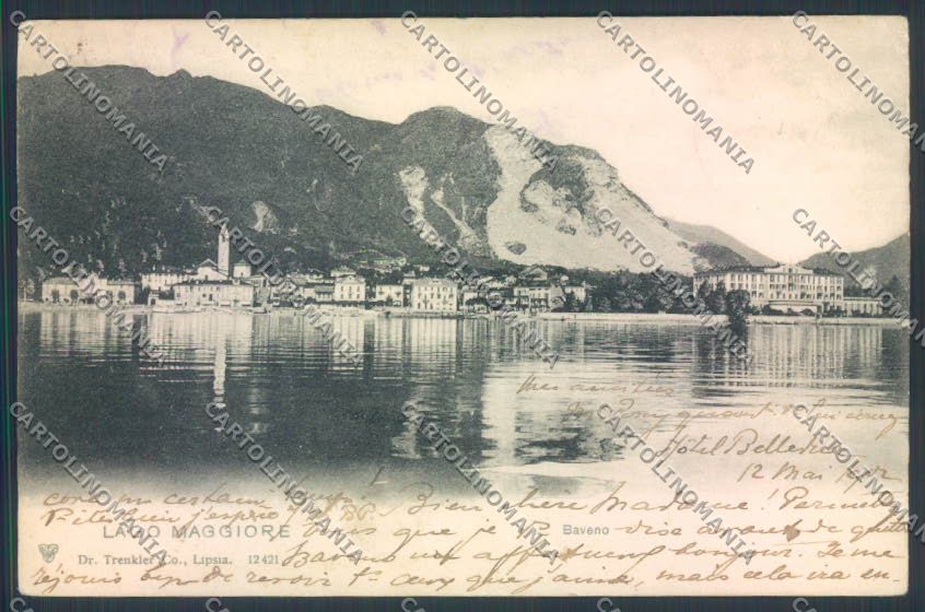 Verbania Baveno ANGOLO SCOLLATO cartolina ZQ6848 – fronte