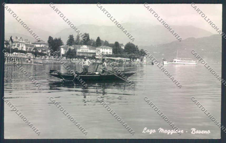 Verbania Baveno Barca Battello Foto cartolina ZQ6852 – fronte