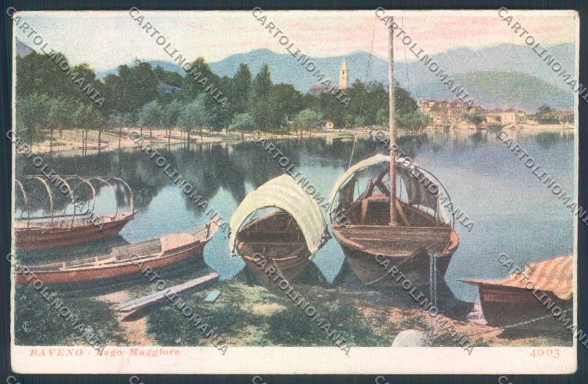 Verbania Baveno Barca cartolina ZQ6856 – fronte