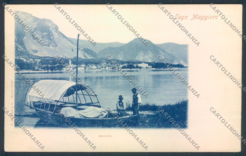 Verbania Baveno Barca cartolina ZQ6862 – fronte