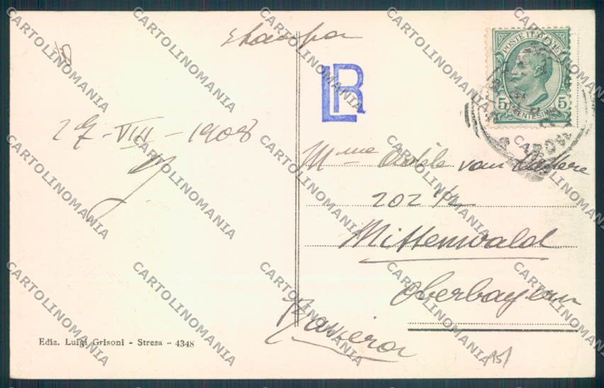 Verbania Baveno cartolina ZQ6870 – retro