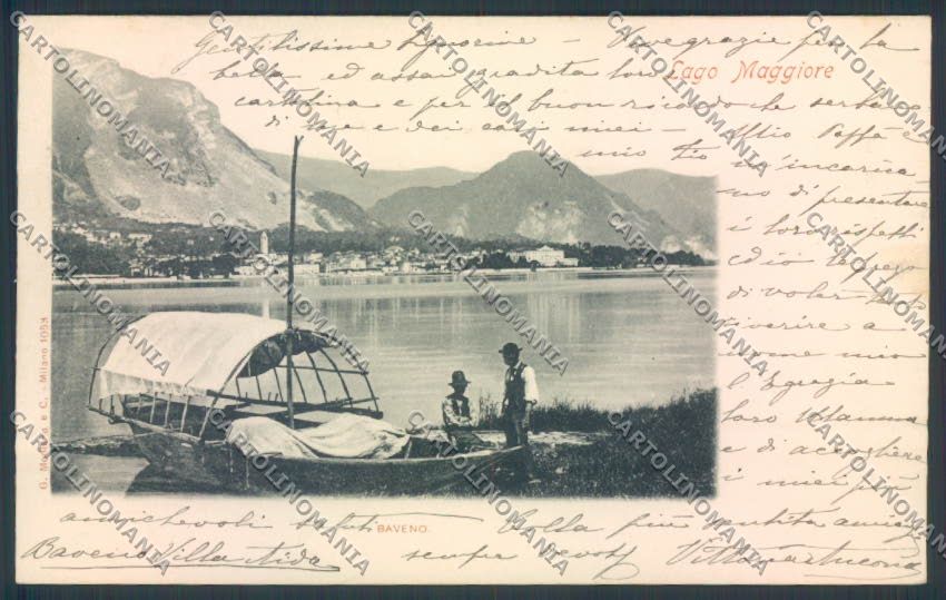 Verbania Baveno Barca cartolina ZQ6882 – fronte