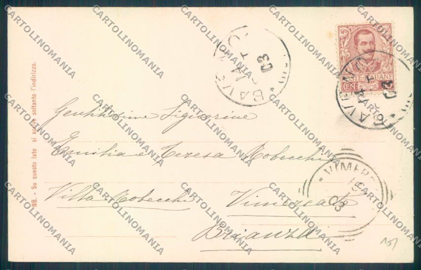 Verbania Baveno Barca cartolina ZQ6882 – retro