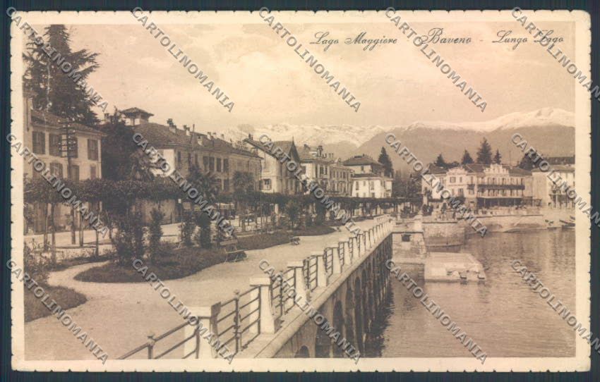 Verbania Baveno PIEGA cartolina ZQ6884 – fronte