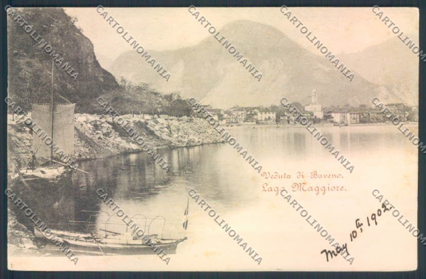 Verbania Baveno Barca cartolina ZQ6887 – fronte