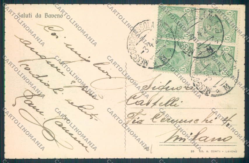 Verbania Baveno Battello cartolina ZQ6907 – retro
