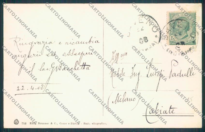 Verbania Baveno Battello cartolina ZQ6916 – retro
