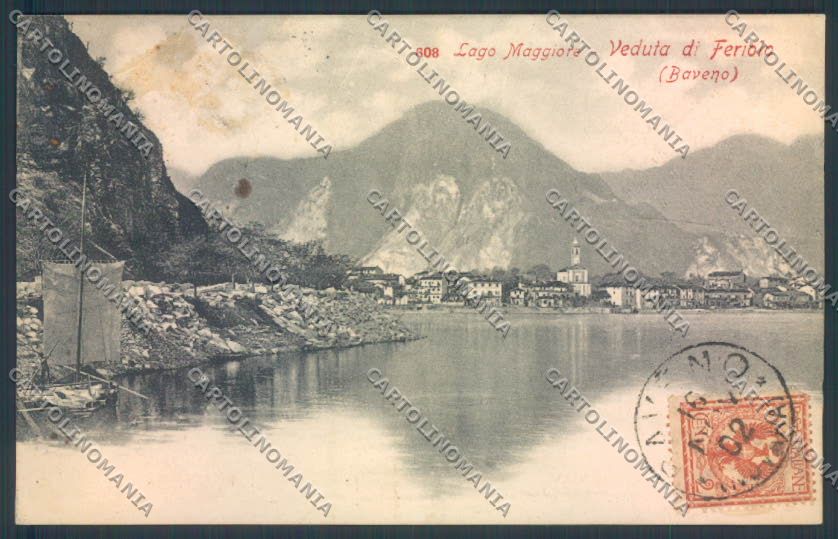 Verbania Baveno SCOLLATA cartolina ZQ6921 – fronte