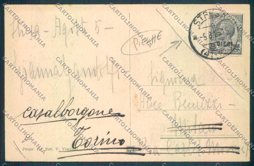 Verbania Baveno PIEGHE cartolina ZQ6928 – retro