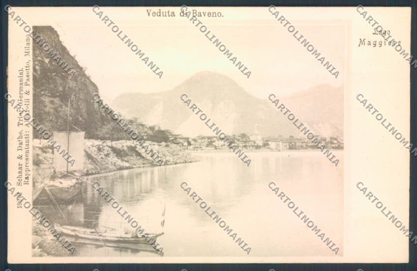 Verbania Baveno Barca cartolina ZQ6930 – fronte