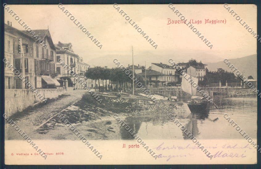 Verbania Baveno Barca cartolina ZQ6931 – fronte